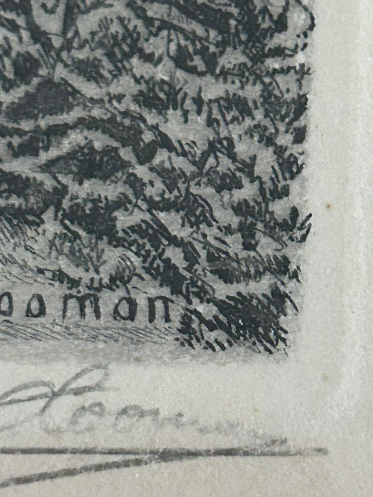 Ets van Emiel De Cooman, Antiek en Kunst, Ophalen, Ets, Genummerd, 14 cm