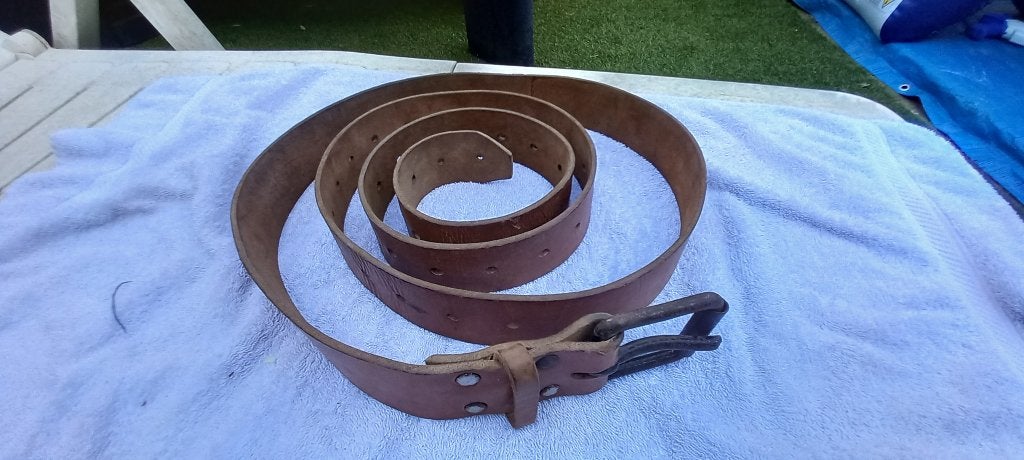 sangle en cuir pour coffres - 2.4m, Enlèvement ou Envoi, Armée de terre, Autres types