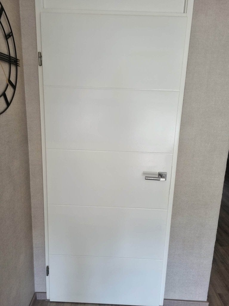 Moderne opdekdeur(200,5x83)linksdraaiend, Ophalen, Gebruikt, 80 tot 100 cm, Binnendeur