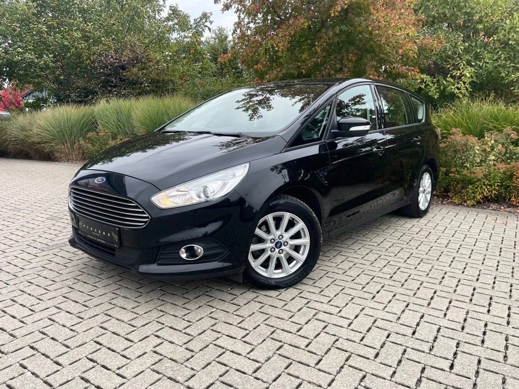 Ford S-Max 2.0 - 2019/211.000km/Euro 6d- 150PK, Auto's, Bluetooth, Zwart, Bedrijf, 5 deurs