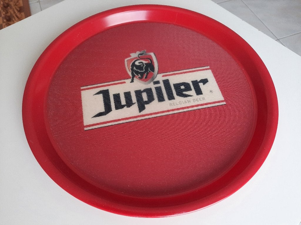 Horeca plateau Jupiler diameter 37cm kunststof met antislip, Ophalen, Zo goed als nieuw, Rond, Kunststof