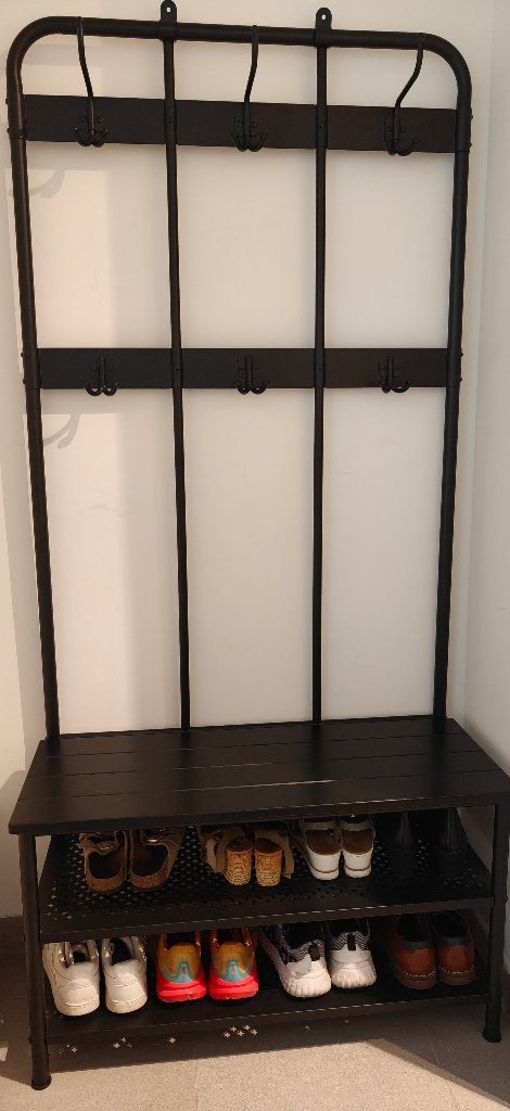 Kapstok en bank m schoenopberger (IKEA NIPASEN), Ophalen, Zo goed als nieuw, 150 tot 200 cm