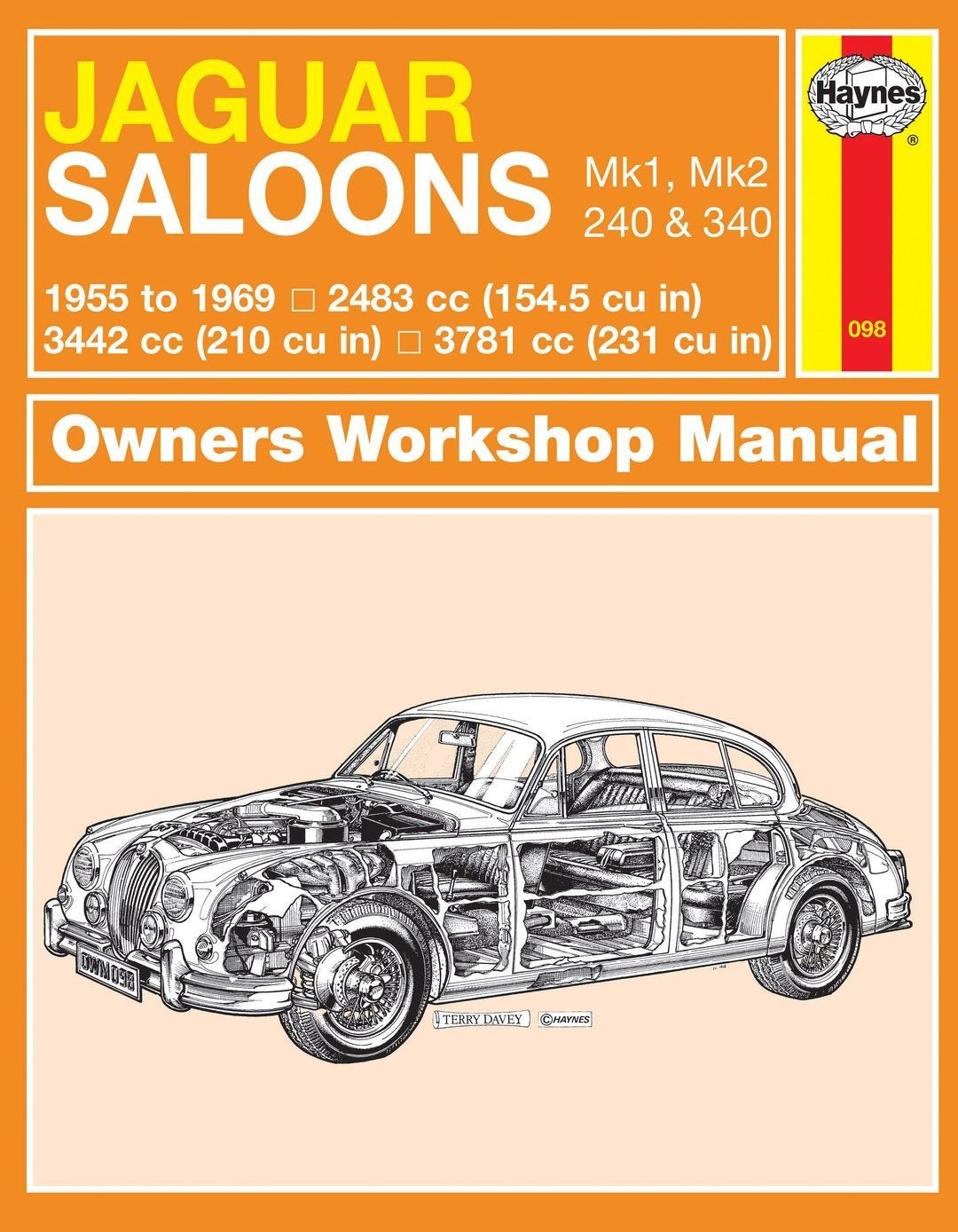 HAYNES Werkplaats handboek JAGUAR Mk2 2.4 3.8 en 3.8 1955 -, -, -, Nieuw, Ophalen of Verzenden