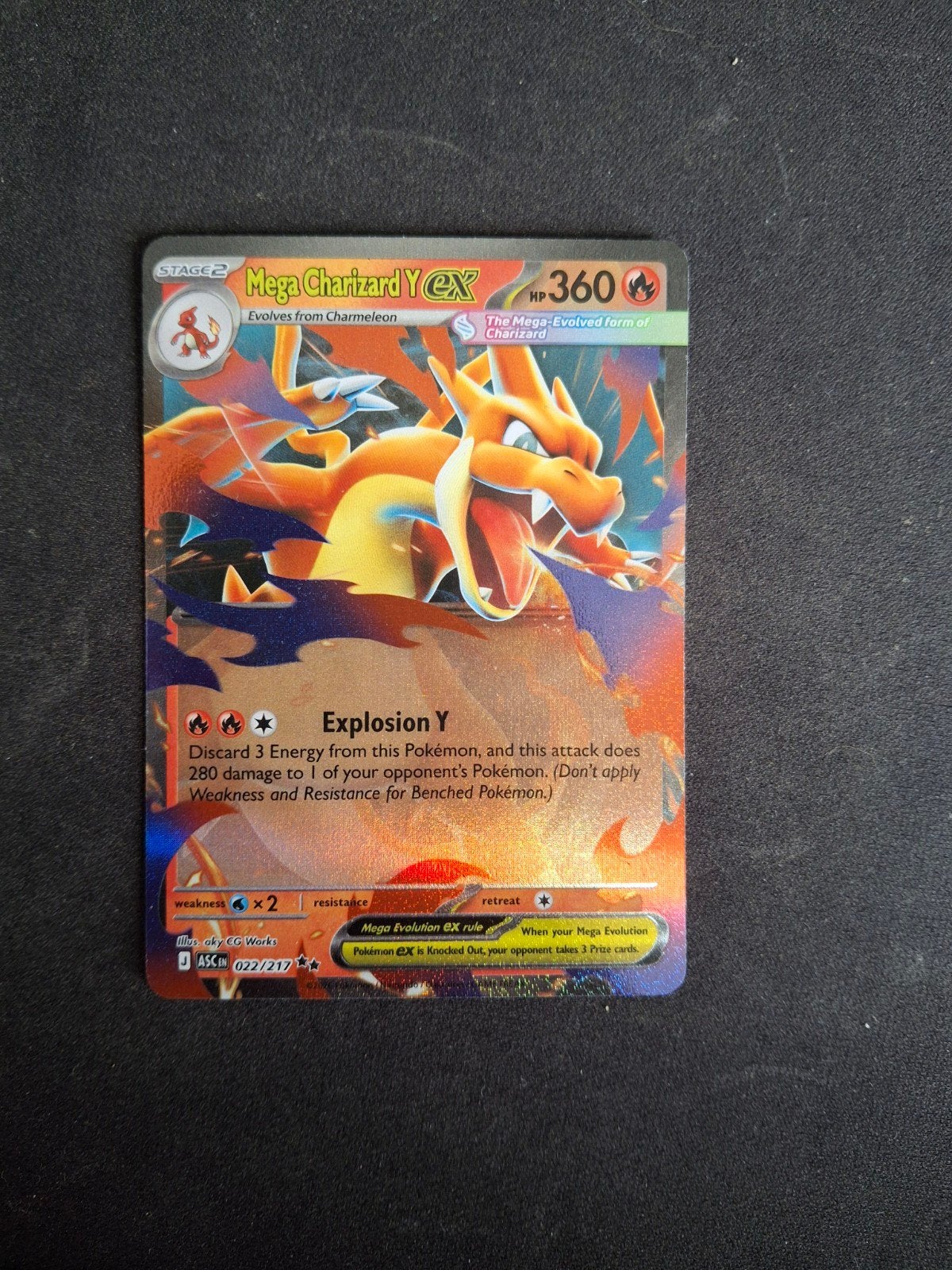 Mega Charizard Y EX 022, Hobby & Loisirs créatifs, Enlèvement ou Envoi