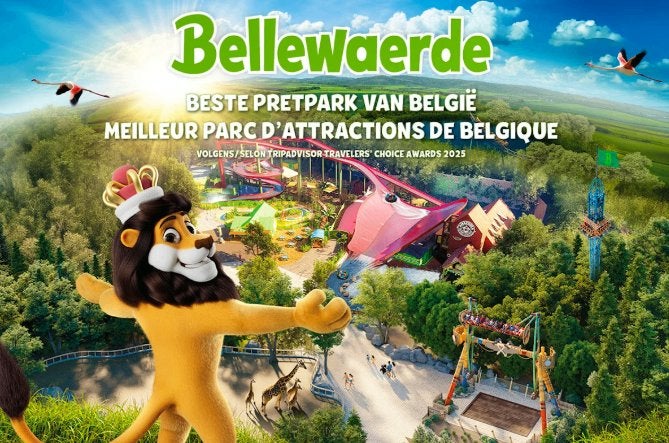 2 Bellewaerde tickets geldig tot -gebruik tot 04/10/26, Twee personen, Arrangement, Ticket of Toegangskaart
