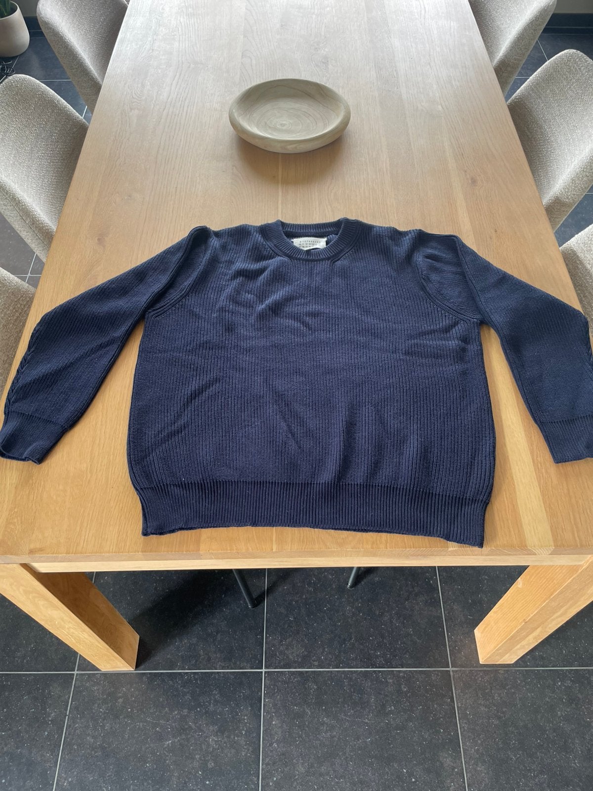 maison margiela sweater, Kleding | Heren, Truien en Vesten, Ophalen of Verzenden, Zo goed als nieuw, Maat 56/58 (XL), Blauw