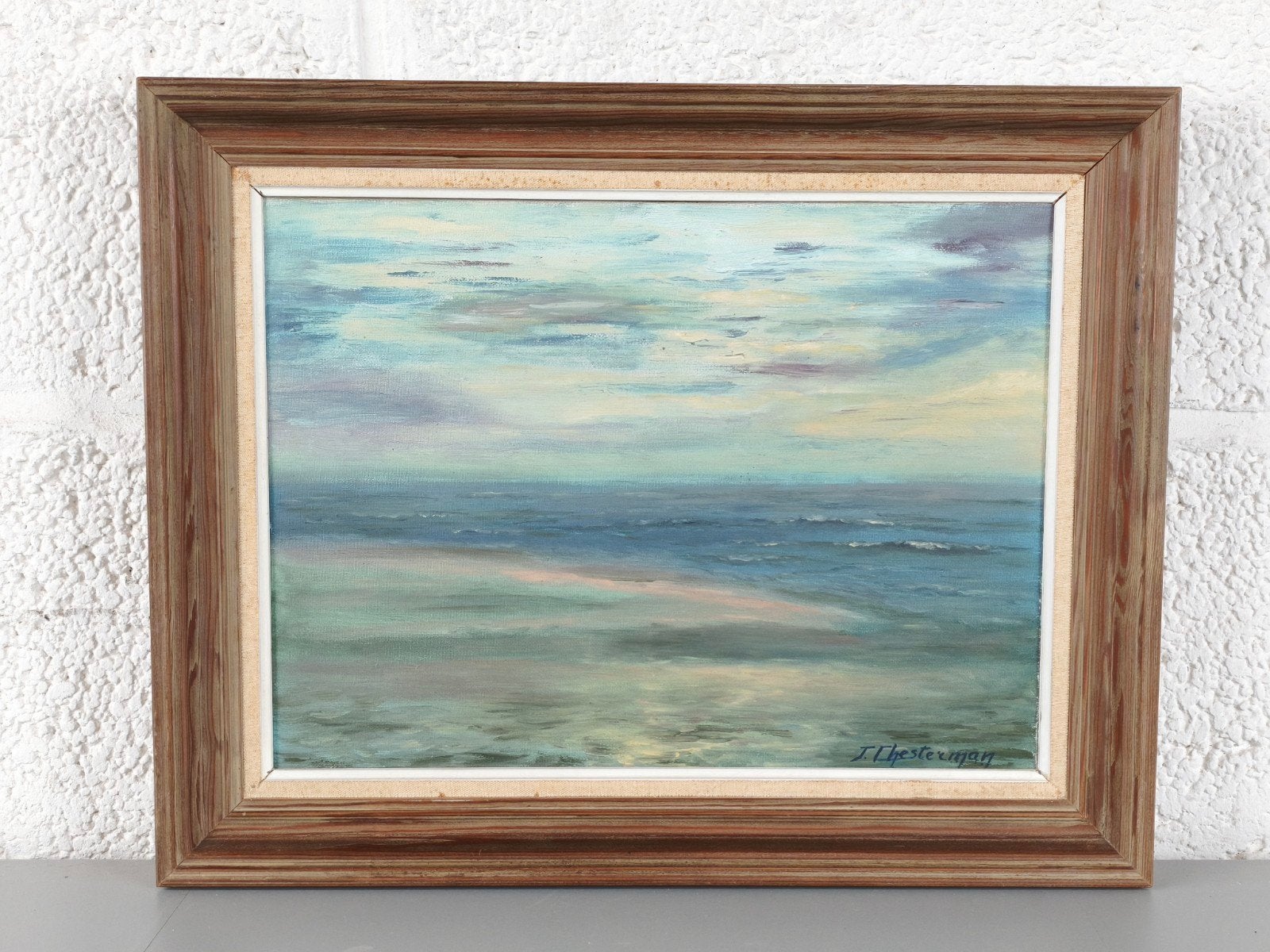 John Chesterman schilderij, Antiek en Kunst, Ophalen of Verzenden, Vintage, Gesigneerd