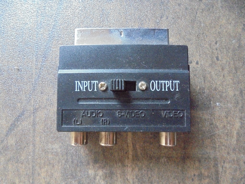 Scart Adapter (zie foto's), Enlèvement ou Envoi, Utilisé, Moins de 2 mètres, Câble péritel
