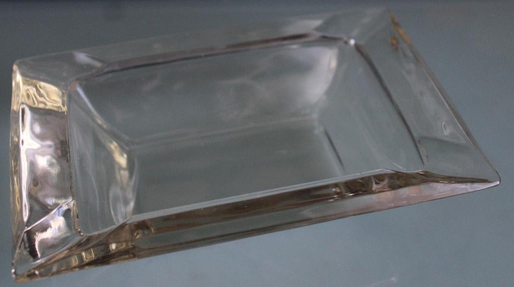 Asbak - zwaar glazen model uit de jaren 50, Ophalen of Verzenden, Nieuw, Asbak