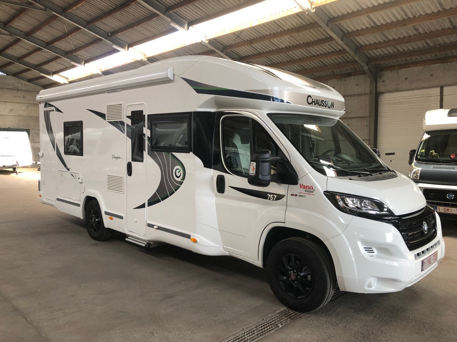 Chausson Premium uitvoering 757, Caravanes & Camping, Camping-cars, Particulier, jusqu'à 4, Semi-intégral, Chausson, Fiat, 7 à 8 mètres