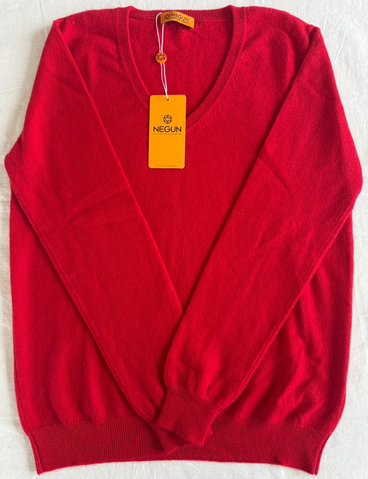 Pull basique 100 % cachemire pour femmes, Enlèvement ou Envoi, Neuf, Taille 42/44 (L), Rouge