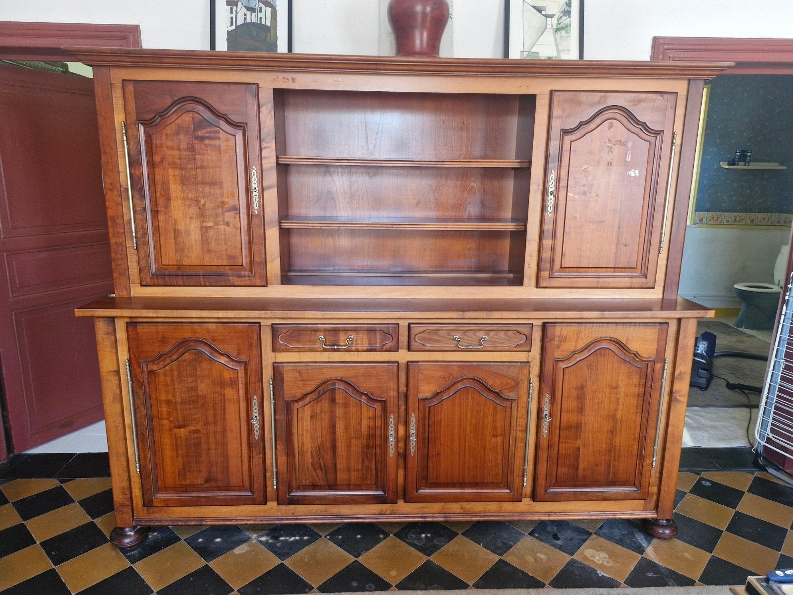 Mooie antieke houte kast te koop, Ophalen