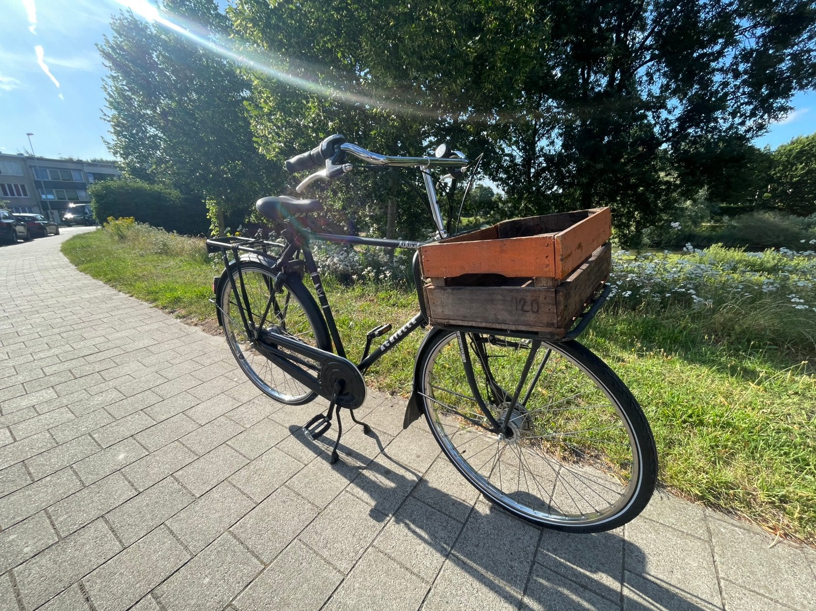 Achilles Stadsfiets – Shimano Nexus 8 – Naafdynamo, Fietsen en Brommers, Gebruikt, Versnellingen, Trommelrem, Ophalen