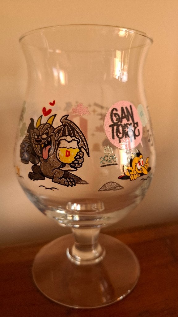 Duvel glas Gentse Fieste 2026 X Bué The Warrior, Verzamelen, Biermerken, Ophalen, Nieuw, Glas of Glazen, Duvel