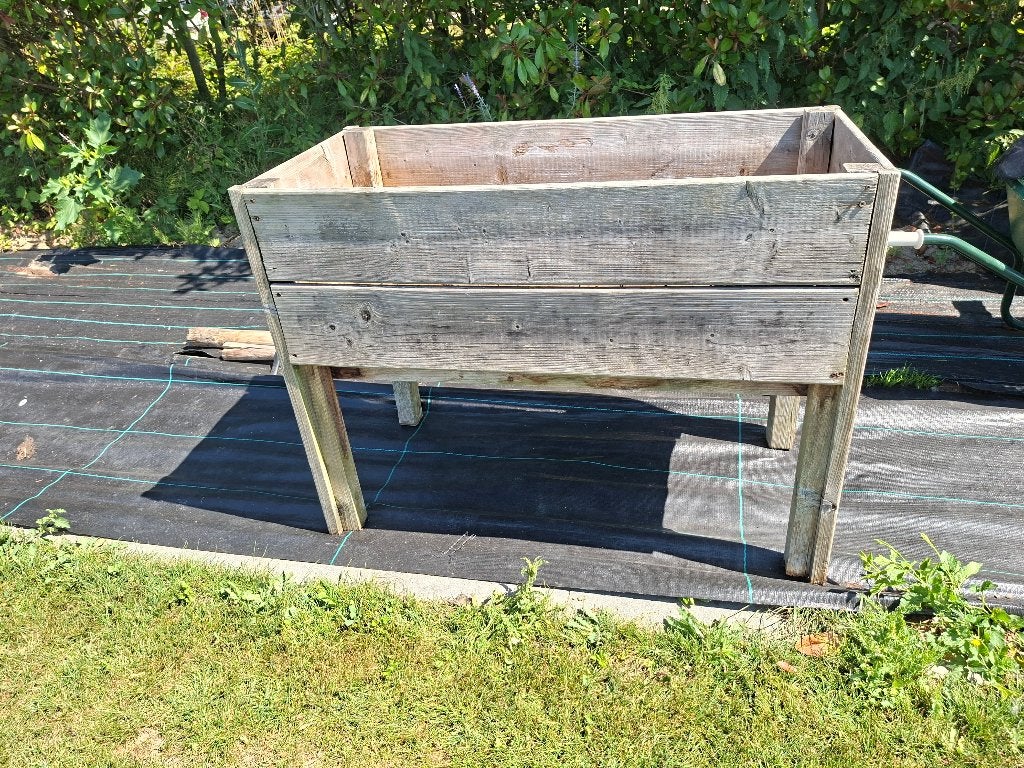 Moestuinbak op poten, Ophalen, Gebruikt, Hout, Tuin