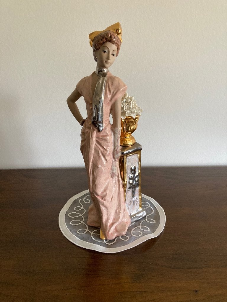 Beeld, Geglazuurd, Art nouveau, Ophalen of Verzenden, 20 - 50 cm