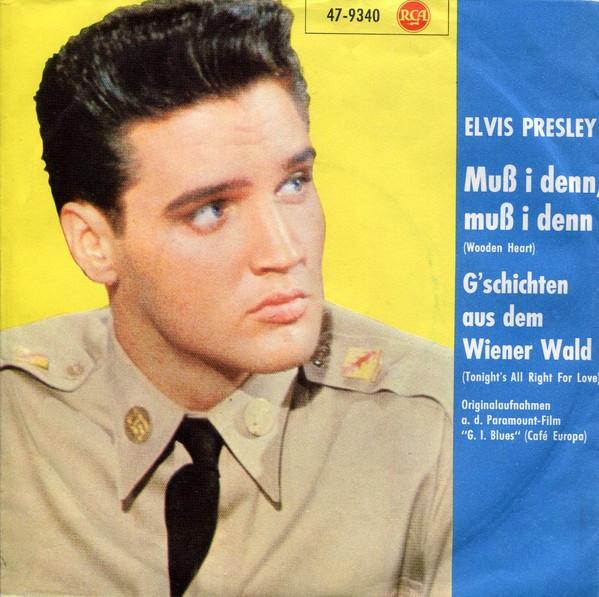 7" Elvis Presley – Muß I Denn, Muß I Denn (Wooden Heart), Gebruikt, 7 inch, Single, Ophalen of Verzenden