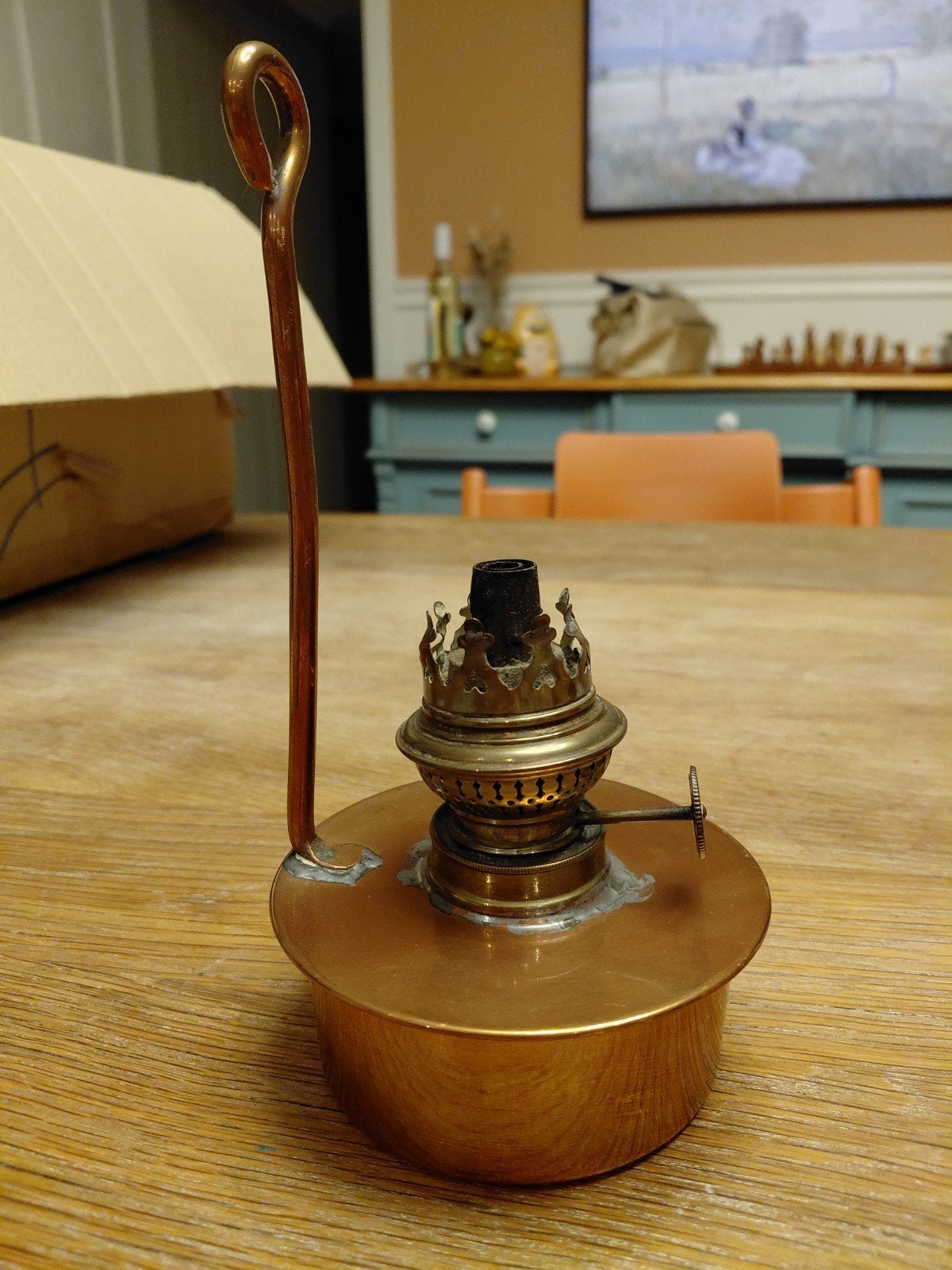 Réservoir de lampe à pétrole, Ophalen
