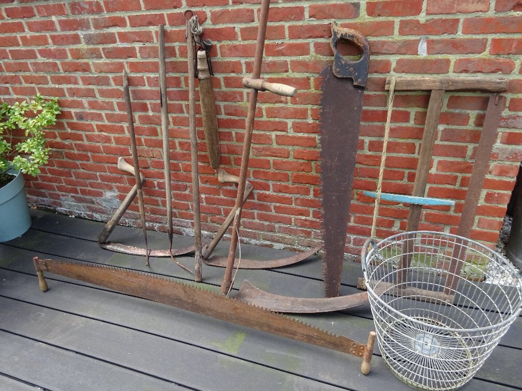 Origineel vintage landbouwgereedschap,medio vorige eeuw., Ophalen