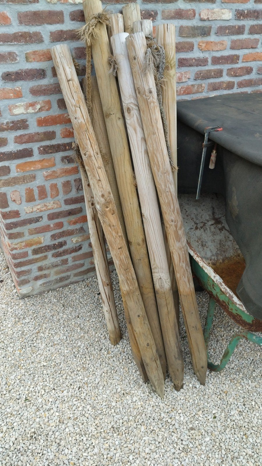 Tuinpalen 1.60 meter, Ophalen, Palen