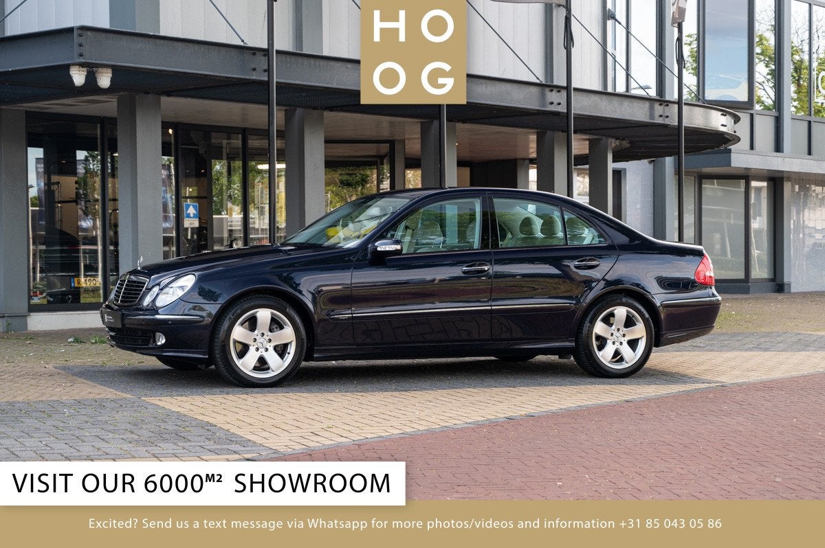 Mercedes-Benz E-Klasse E500 W211 (bj 2003, automaat), Auto's, 4 deurs, Gebruikt, 8 cilinders, Blauw
