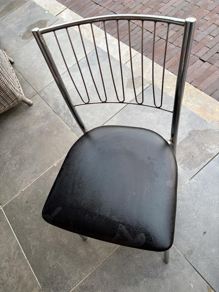 Zwarte keukenstoelen, Huis en Inrichting, Stoelen, Zo goed als nieuw, Ophalen