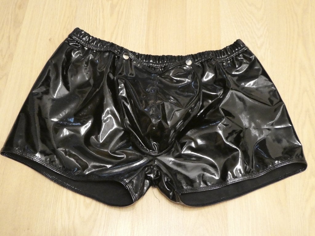 Slip Lak PVC Zwart Met Klep, Ophalen of Verzenden, Zwart, Slip