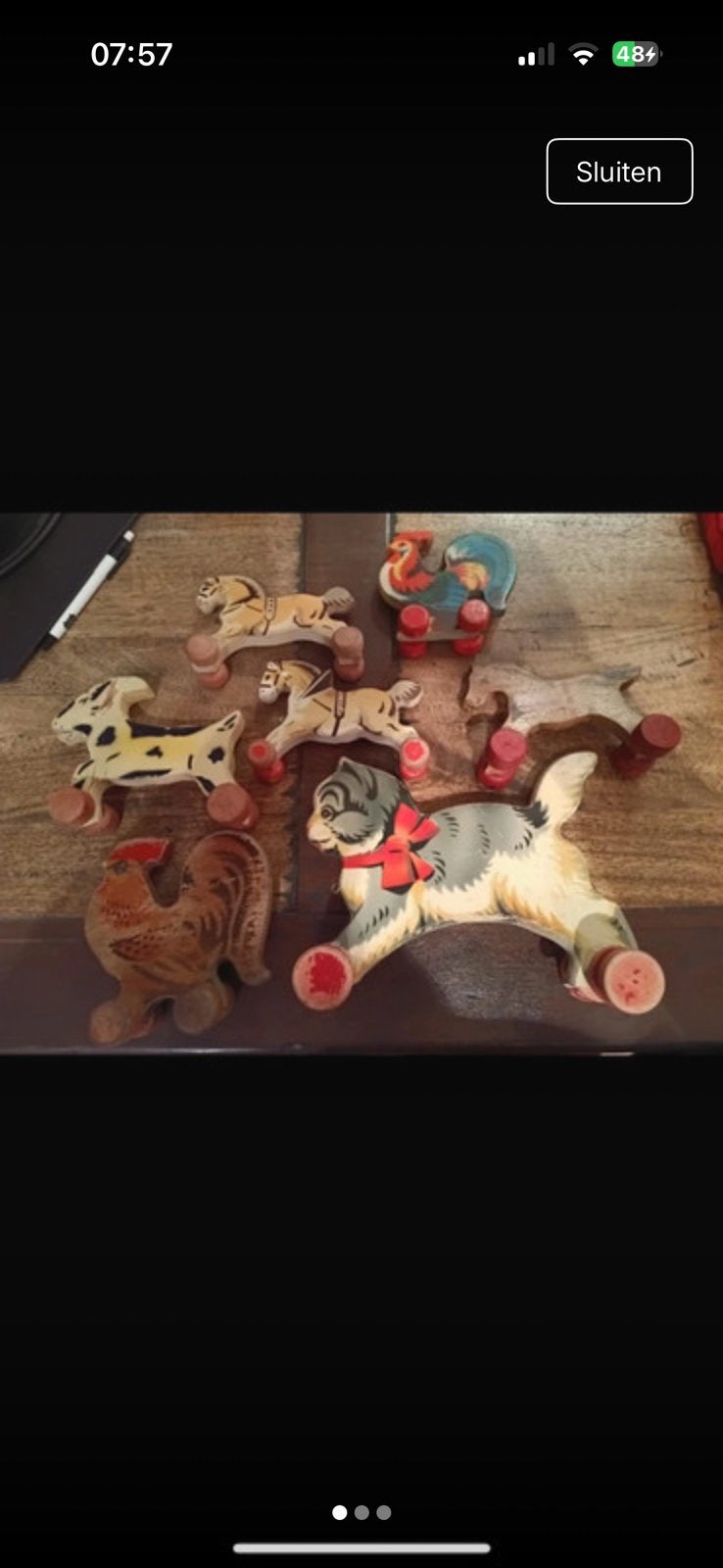 Houten speelgoed gecevo, Ophalen of Verzenden, Zo goed als nieuw