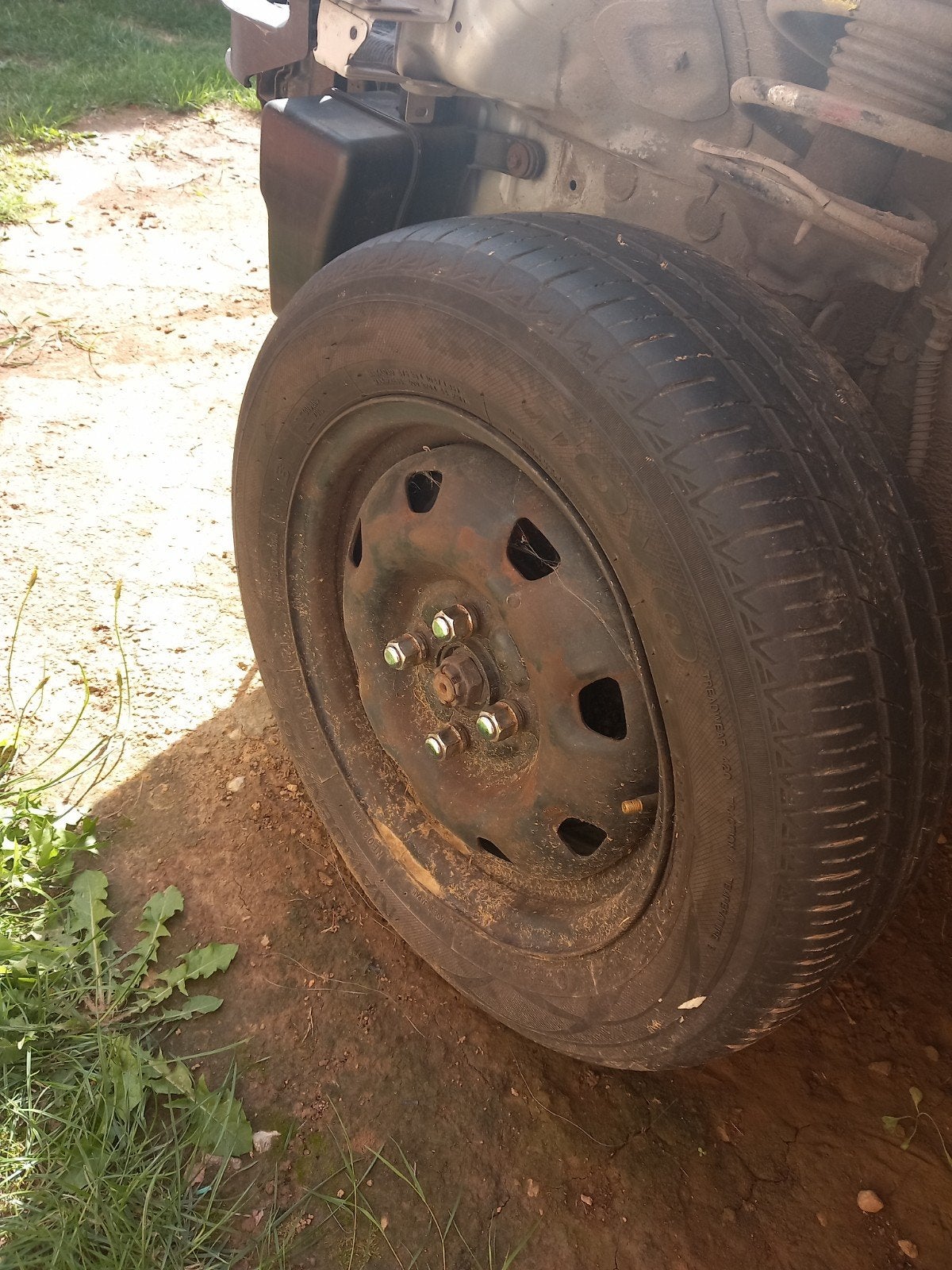 JANTE EN TOLE HYUNDAI GETZ 14 POUCE (BIEN LIRE), Autos : Pièces & Accessoires, Enlèvement, Utilisé, 14 pouces, Jante(s)