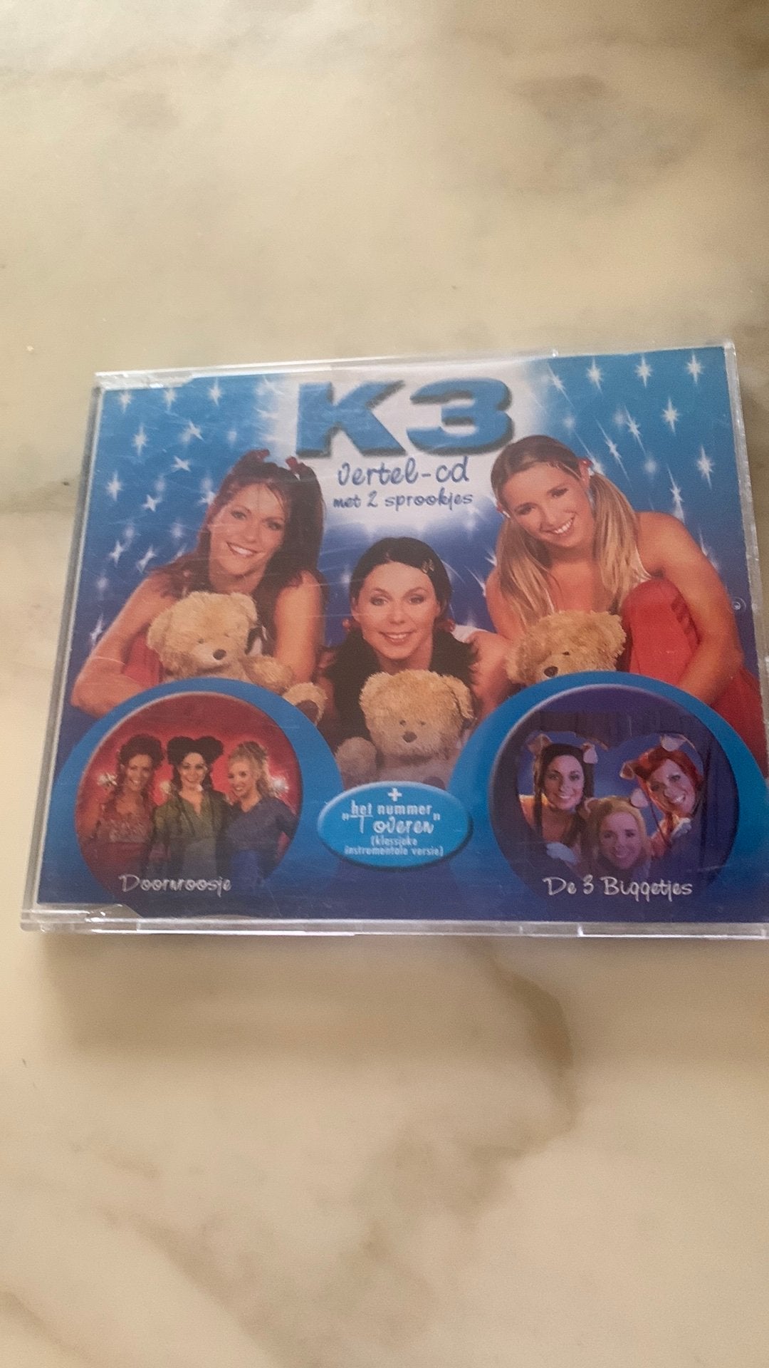K3 (the originals) ~ vertel cd met 2 sprookjes en 1 liedje, Cd's en Dvd's, Ophalen of Verzenden, Zo goed als nieuw