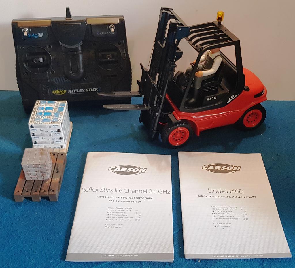 Carson 1/14 Functioneel model "Linde H 40 D" vorklift truck, Hobby en Vrije tijd, Modelbouw | Radiografisch | Overige, Verzenden