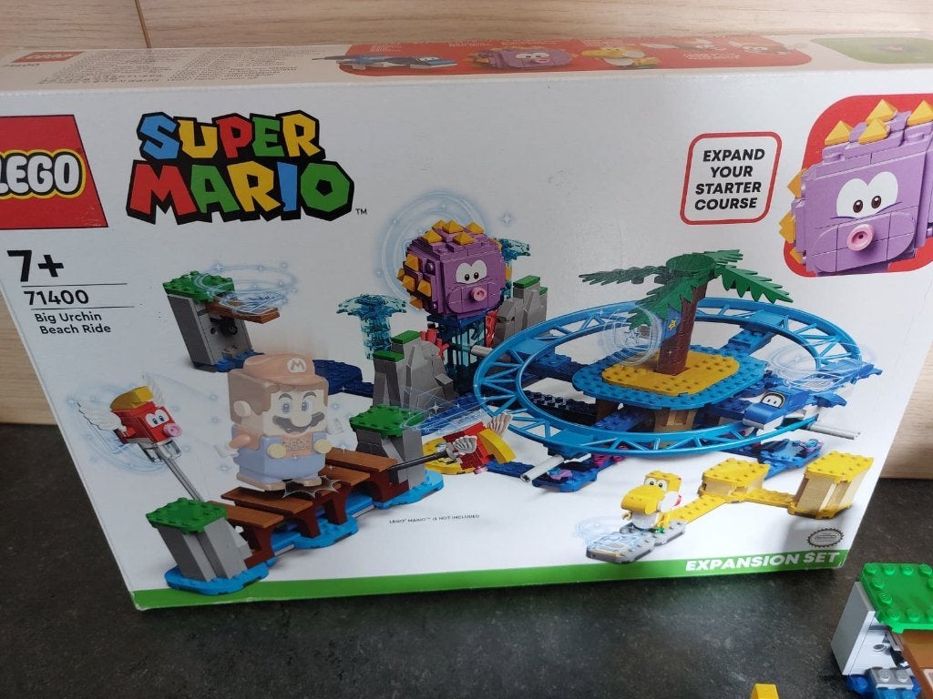 Lego Super Mario - Reuzen-urchins Strandattractie (71400), Compleet, Overige thema's, Lego, Ophalen of Verzenden