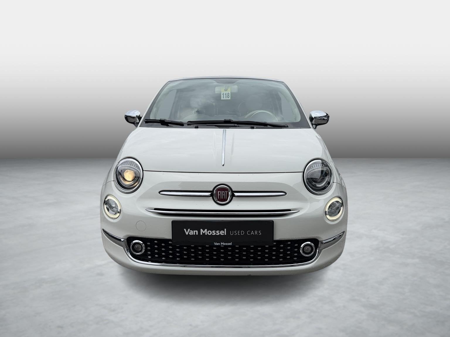 Fiat 500 1.2 8v 69hp Lounge AUTOMAAT + PANO DAK, 4 zetels, Stof, Gebruikt, 4 cilinders