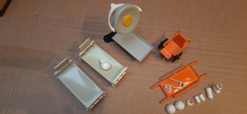 Vintage Playmobil 3238 - Ziekenhuis inrichting, Gebruikt, Complete set, Overige typen, Ophalen of Verzenden