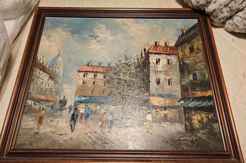 Peinture à l'huile BURNETT, Antiquités & Art, Enlèvement