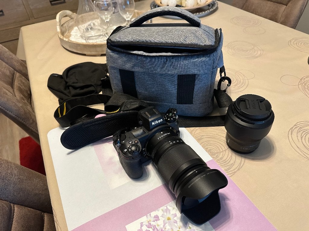 Fototoestel Nikon Z6 II met verschillende lenzen, Audio, Tv en Foto, Ophalen, Screenprotector, Handmatige focus, Zo goed als nieuw