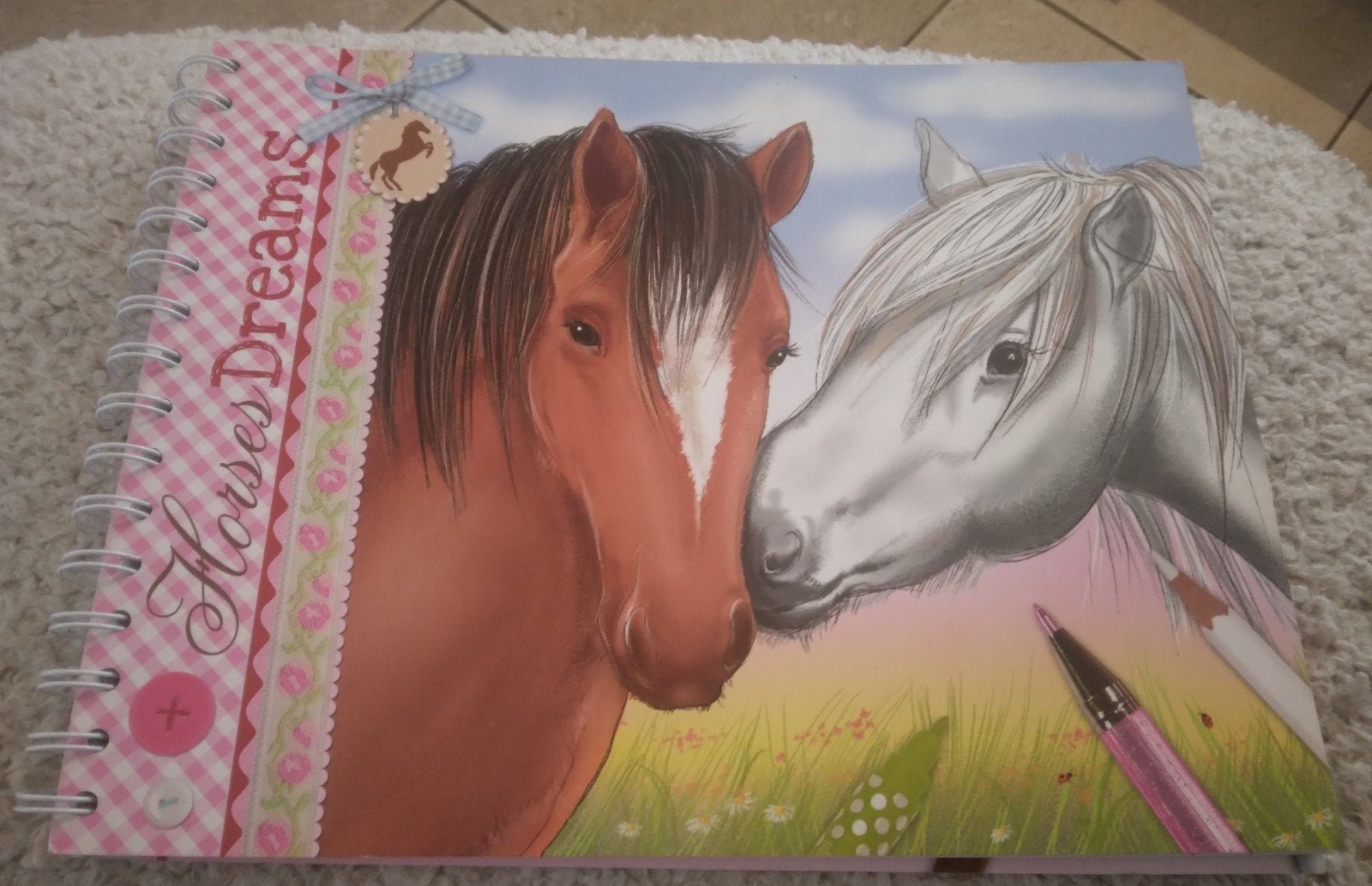 Carnet créatif Horses Dreams de chevaux à colorier&décorer, Boeken, Ophalen, Gelezen, Paarden of Pony's, Depesche
