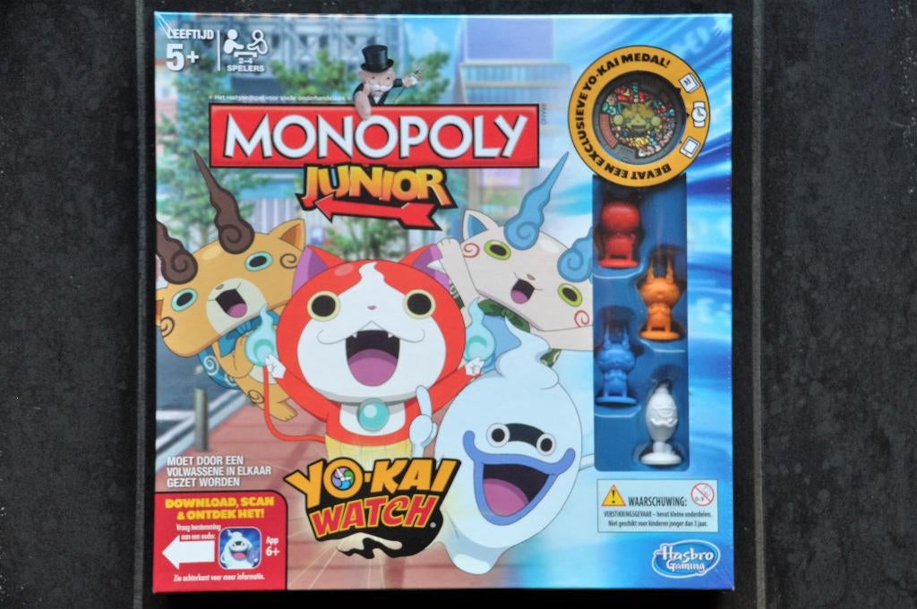 Monopoly Junior Yo-Kai Watch 5+ NIEUW, Hobby en Vrije tijd, Gezelschapsspellen | Bordspellen, Nieuw, Ophalen of Verzenden