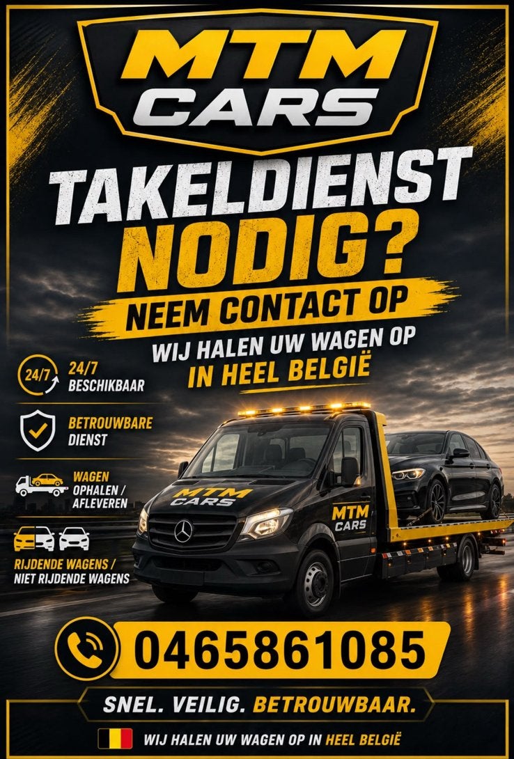 Takeldienst nodig? Neem contact op, Enlèvement