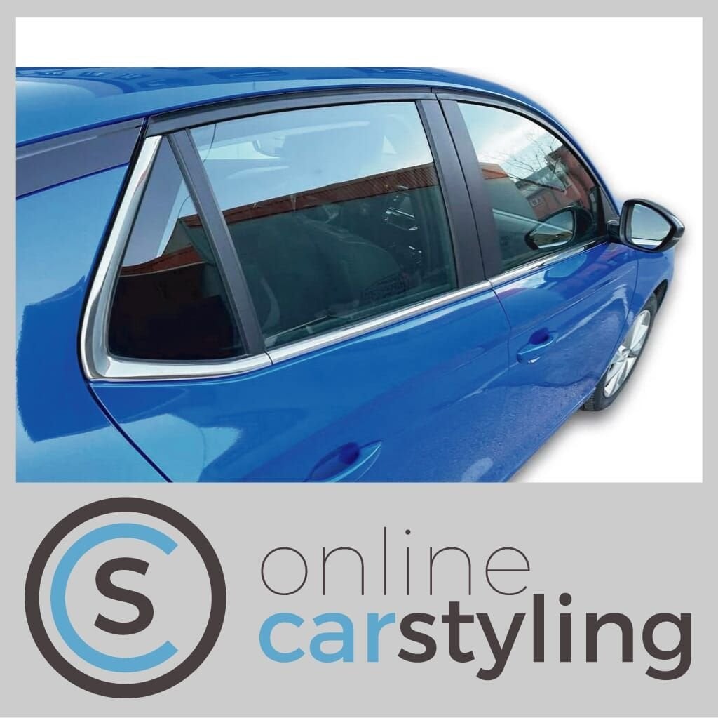 Chromen raamlijsten opel Corsa F, Autos : Pièces & Accessoires, Neuf, -, Opel, -