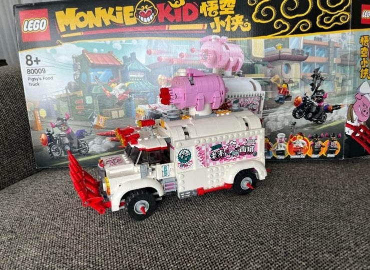 Lego monki kid 80009 pigsy’s foodtruck CIB, Ophalen, Zo goed als nieuw, Lego, Inclusief doos