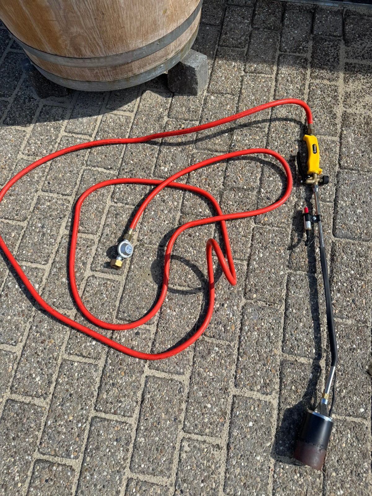 Practo Tools onkruidbrander op gas + slang 5m, Ophalen, Zo goed als nieuw