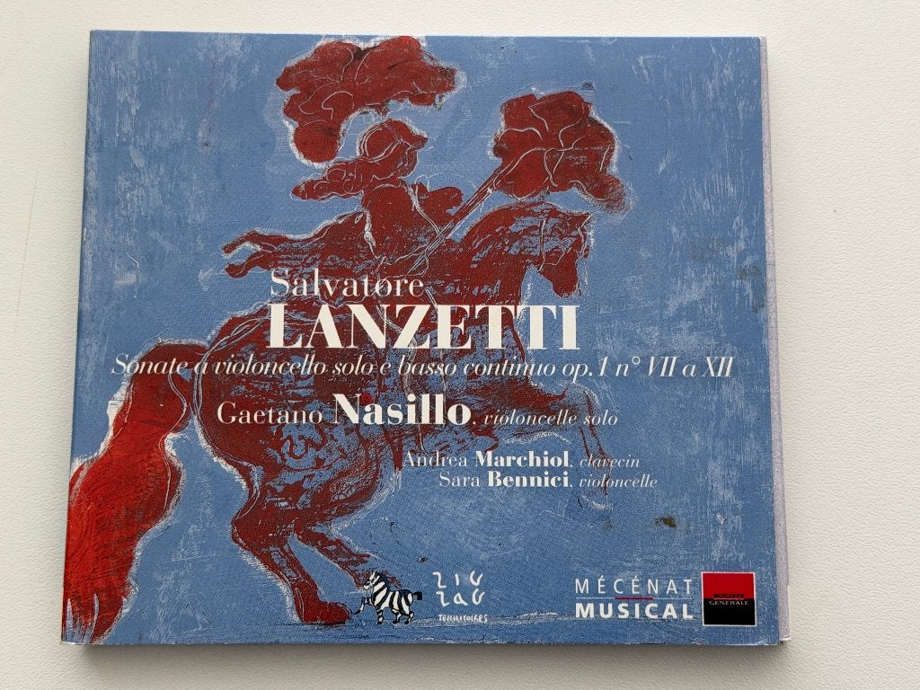 Salvatore Lanzetti – Sonate A Violoncello Solo E Basso..., Ophalen of Verzenden, Gebruikt