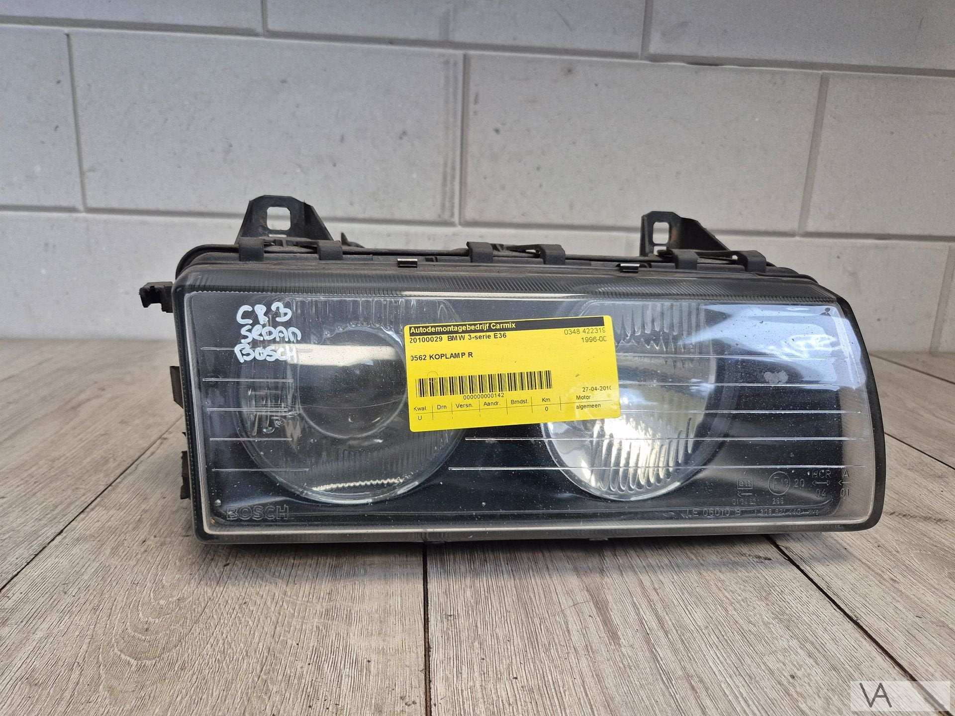 Koplamp rechts BMW 3 serie E36 1990 - 1998 Bosch 1387042 €40, Gebruikt, -, -, Ophalen of Verzenden