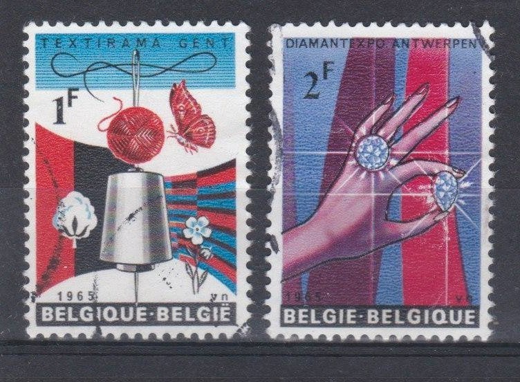 Belge 1965 - n 1313 - 1314, Envoi, Oblitéré
