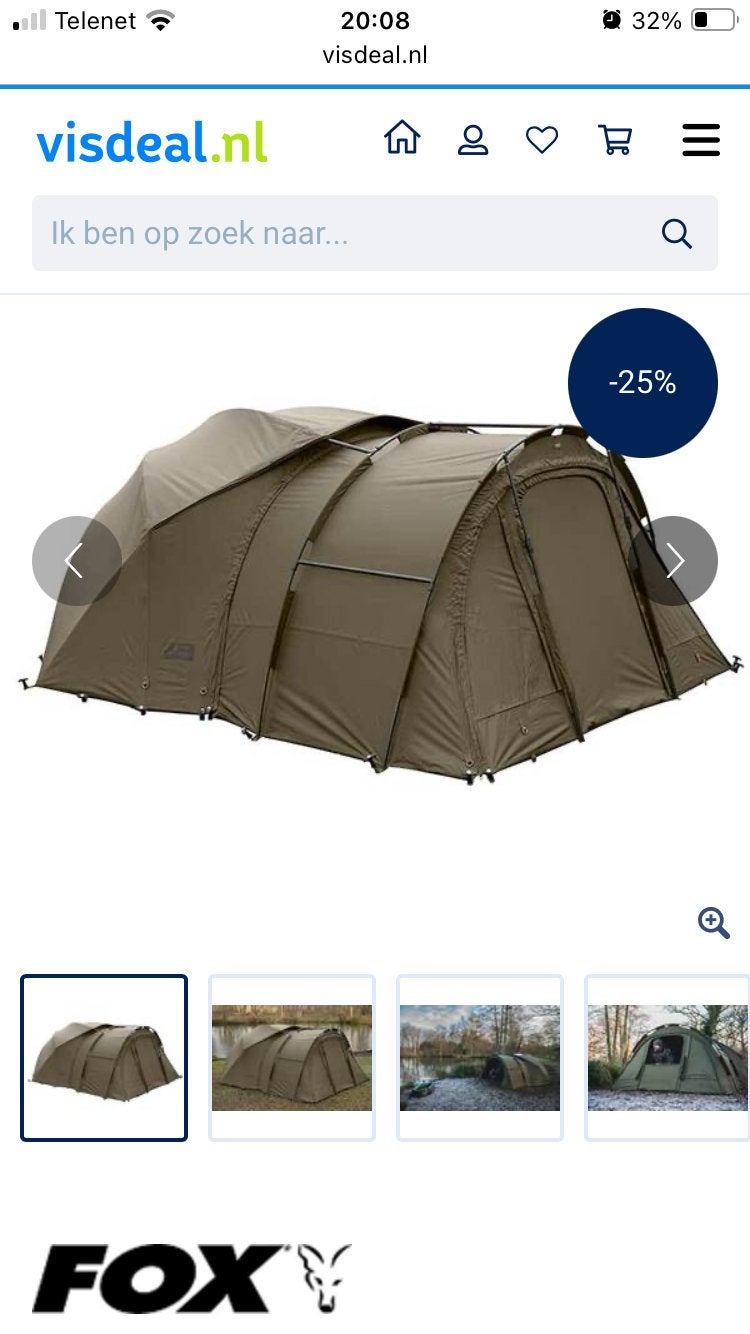 Brolly + extension, Watersport en Boten, Hengelsport | Karpervissen, Ophalen, Zo goed als nieuw