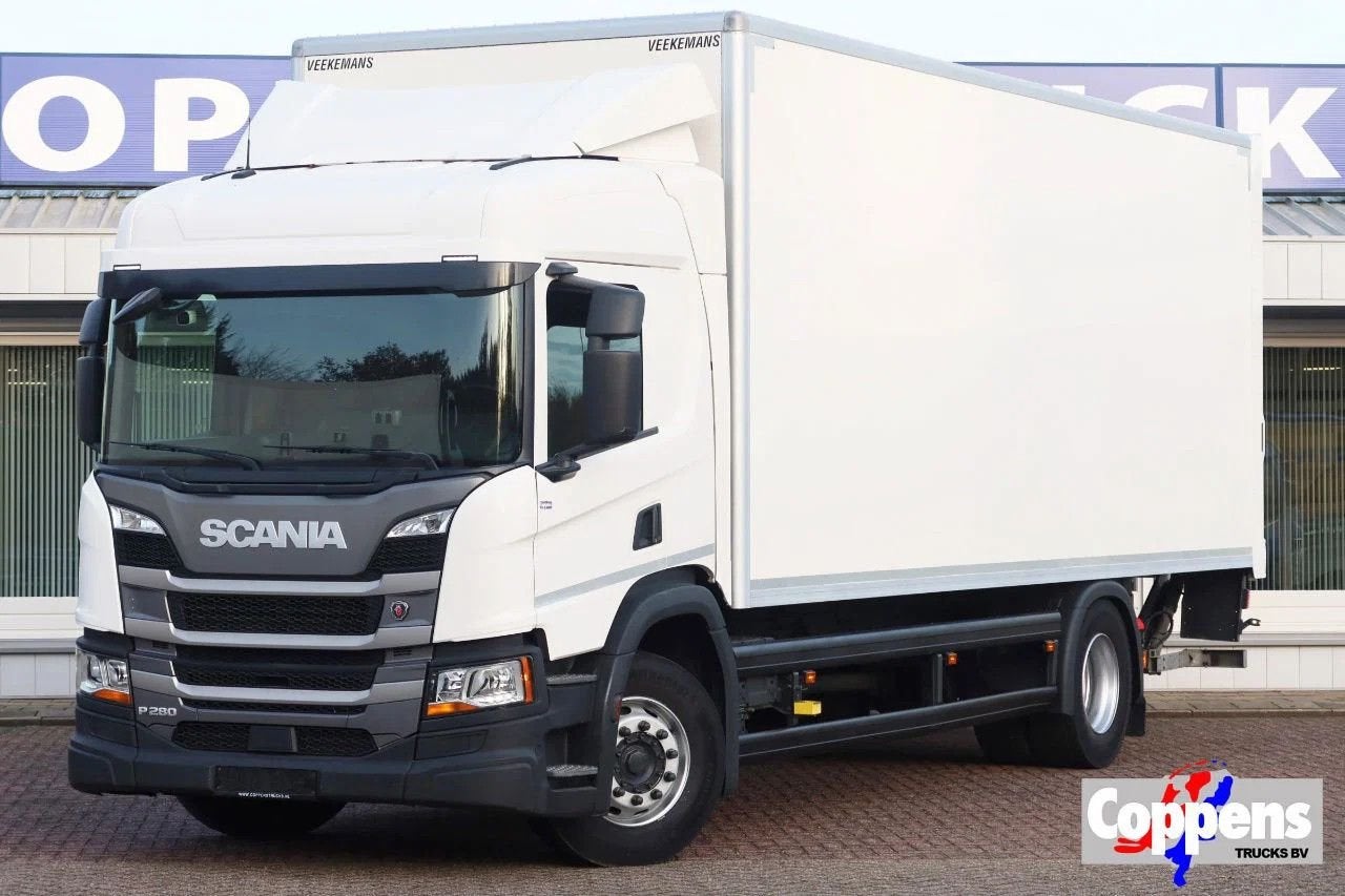Scania P280 4x2 Bak + Dhollandia Klep 2000 KG, Auto's, Vrachtwagens, Automaat, Scania, Wit, Bedrijf
