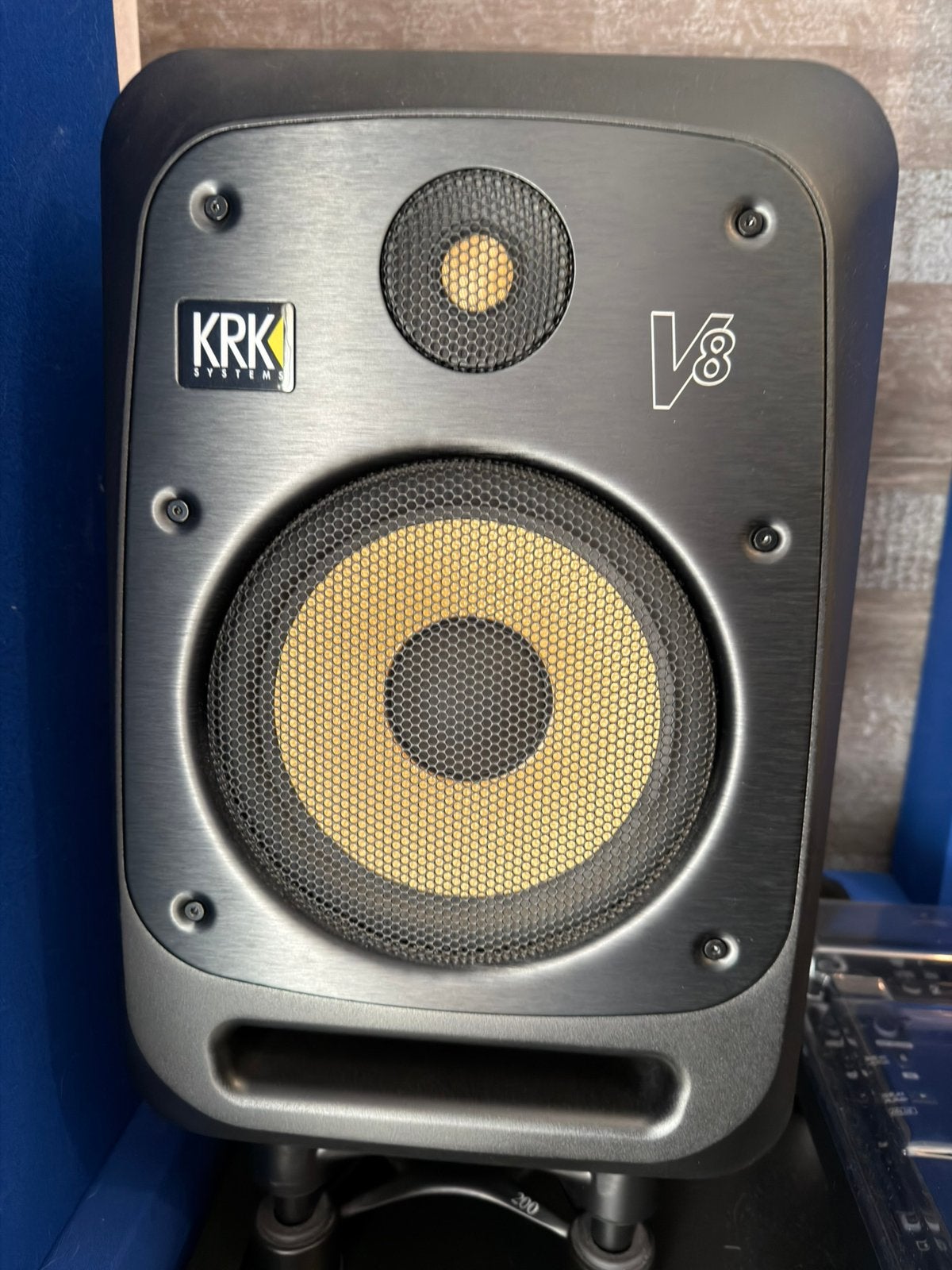 KRK V8 S4 studio monitoren (set van 2) ZGAN, TV, Hi-fi & Vidéo, Enceintes, Moniteur de studio, Comme neuf, 150 watts ou plus, KRK