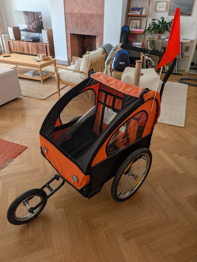 Pousette / remorque pour enfants/animaux, Utilisé
