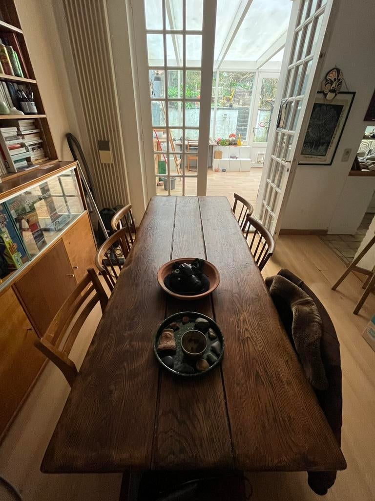 Table en bois, Maison & Meubles, Tables | Tables à manger, 200 cm ou plus, Comme neuf, Enlèvement, 50 à 100 cm